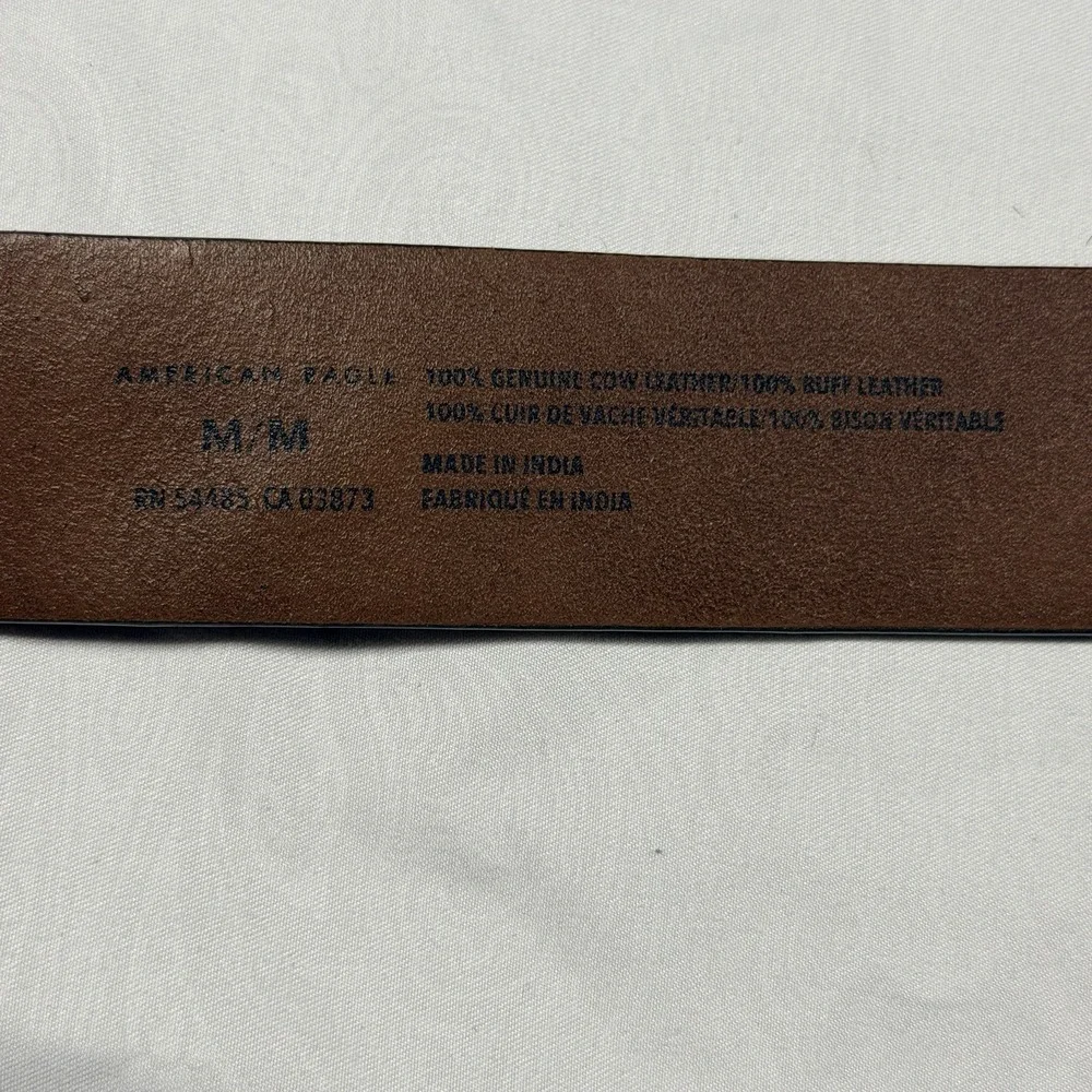 American Eagle Outfitters Leather Belt Medium Cheetah Print Haircalf Fur